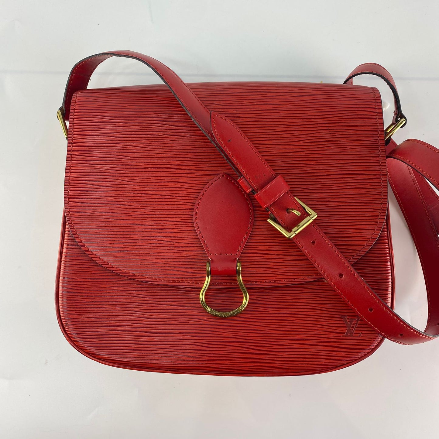 Louis Vuitton Saint Cloud Red Epi