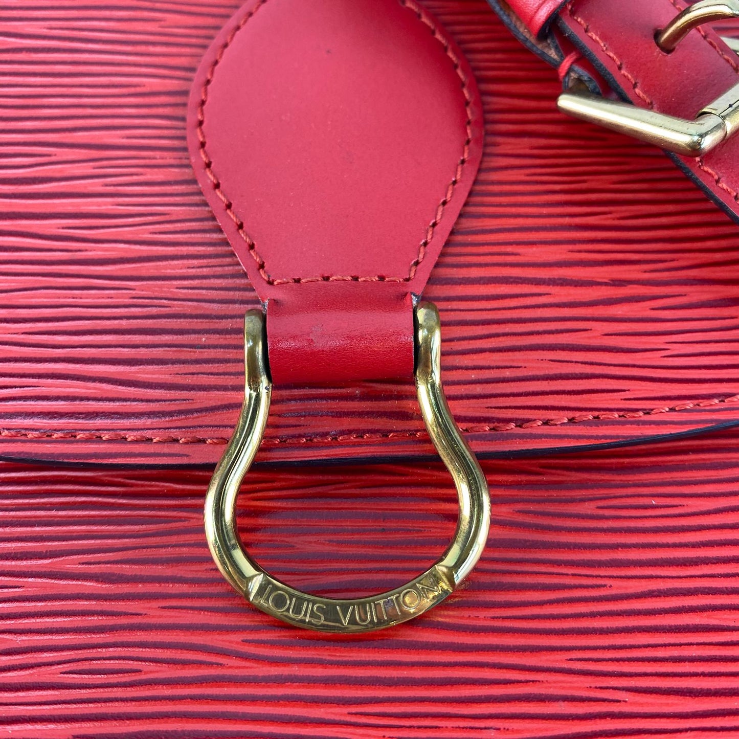 Louis Vuitton Saint Cloud Red Epi