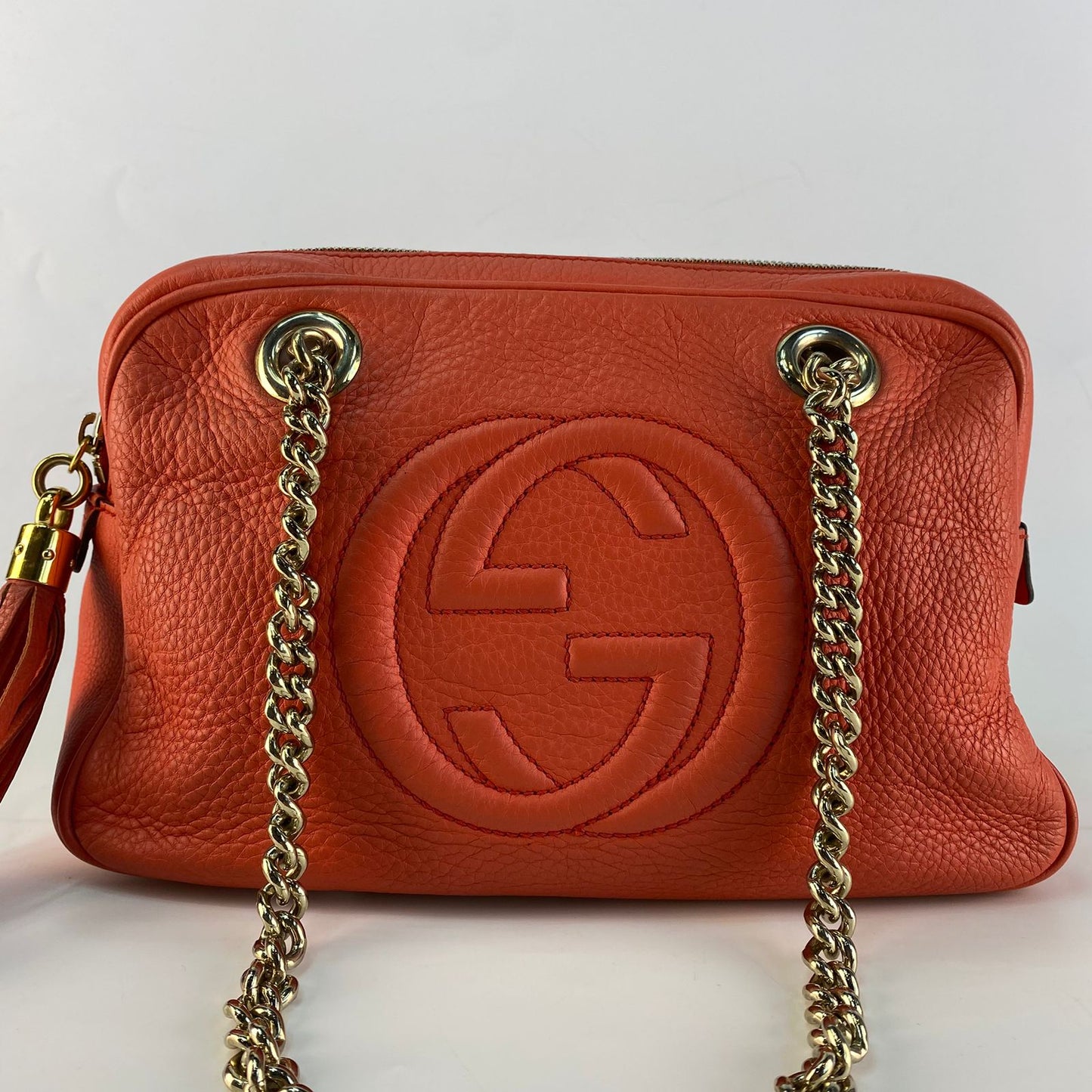 Gucci Soho Chain Shoulder Bag Pink
