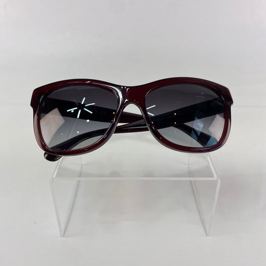 Chanel Square Sunglasses Maroon Acetate