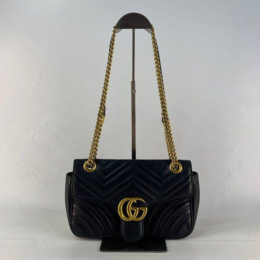 Gucci GG Marmont Small Chain Shoulder Bag Black