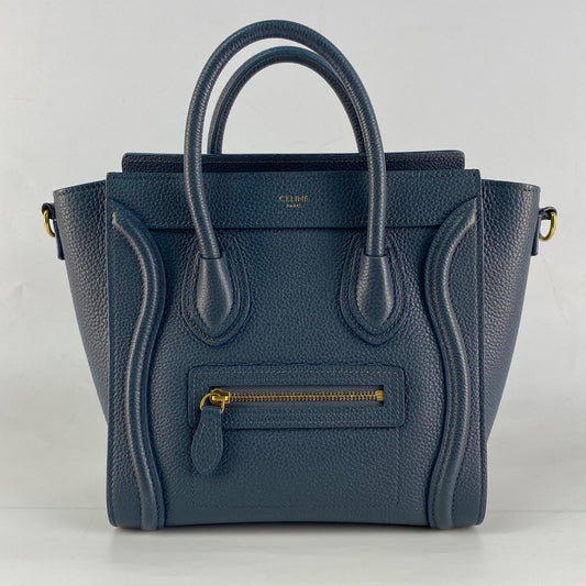 Celine Luggage Nano Blue