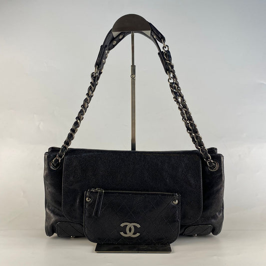 Chanel Pocket in the City Flap Bag Black