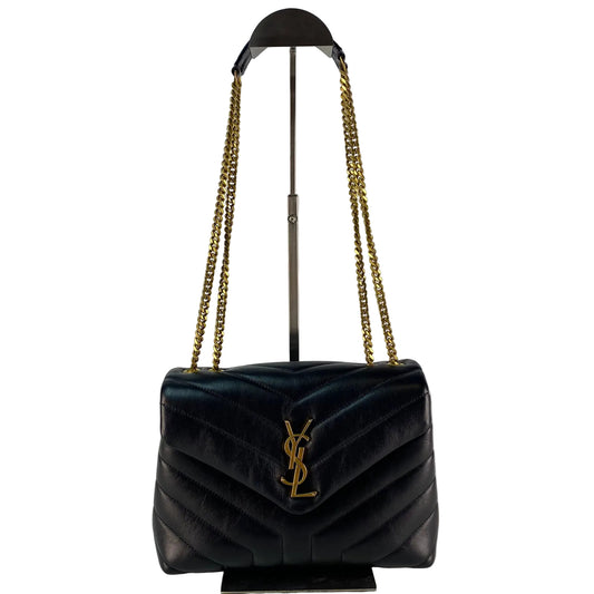 YSL	Loulou Shoulder Bag Black