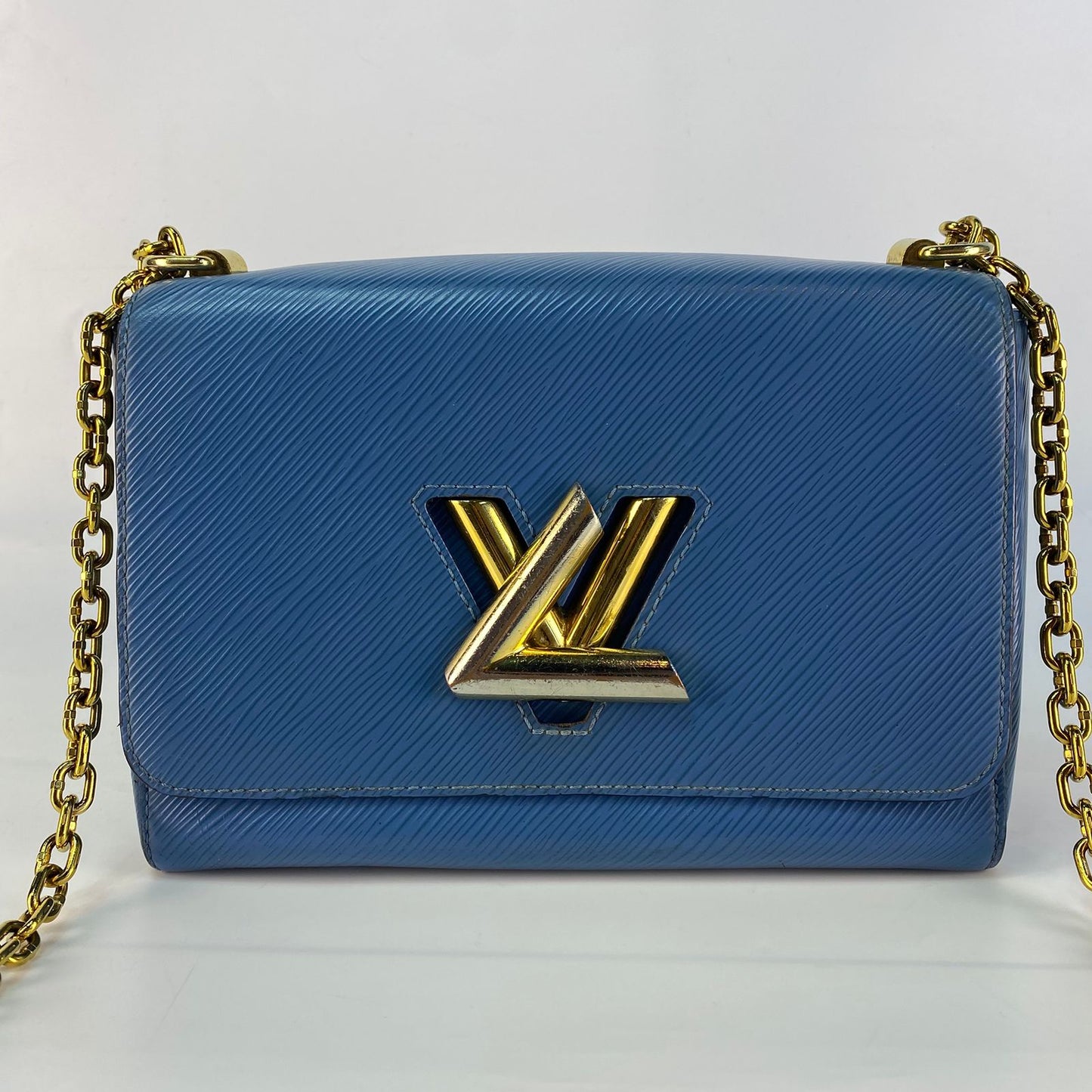 Louis Vuitton	Twist MM Handbag Blue