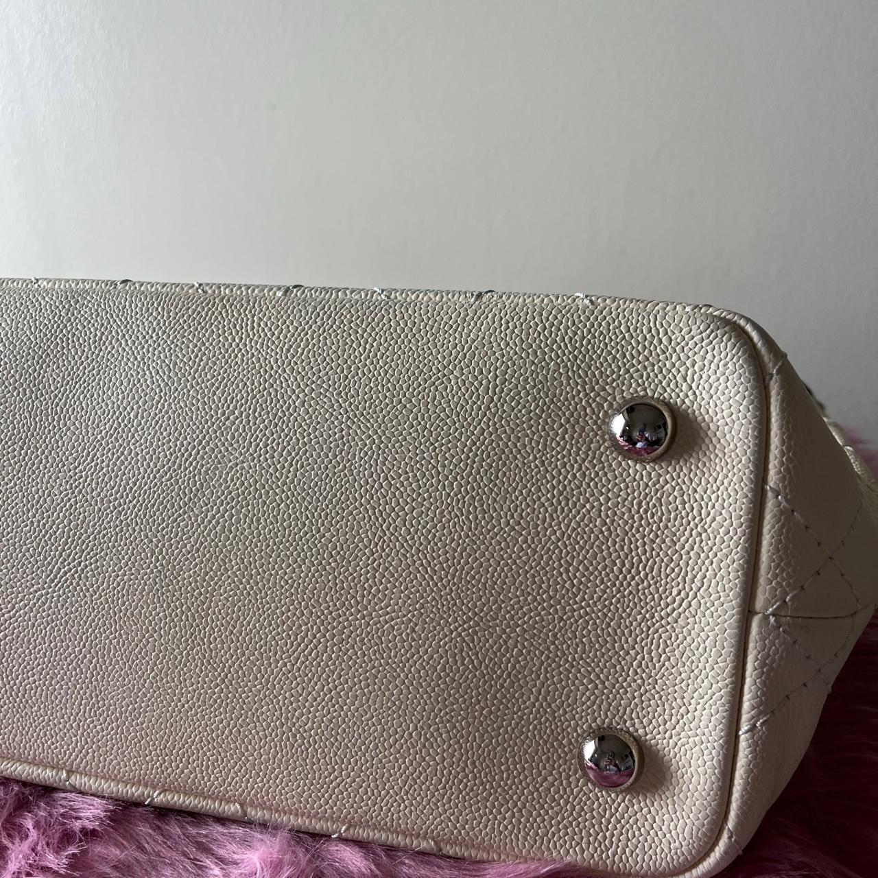 Chanel Daily Shopping Tote Dirty White – 11"H x 14.2"L x 5.1"W