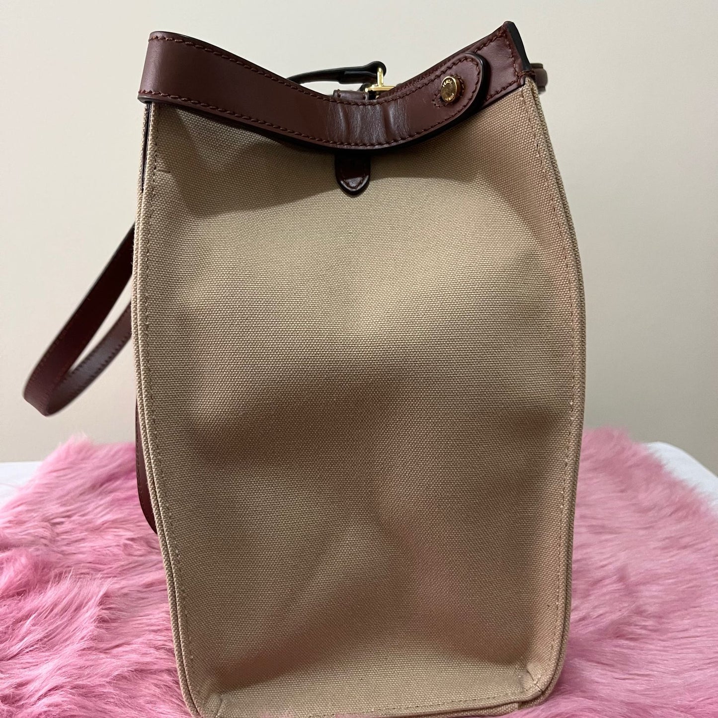 Fendi Peekaboo Tote Canvas – 10"H x 13"L x 5"W