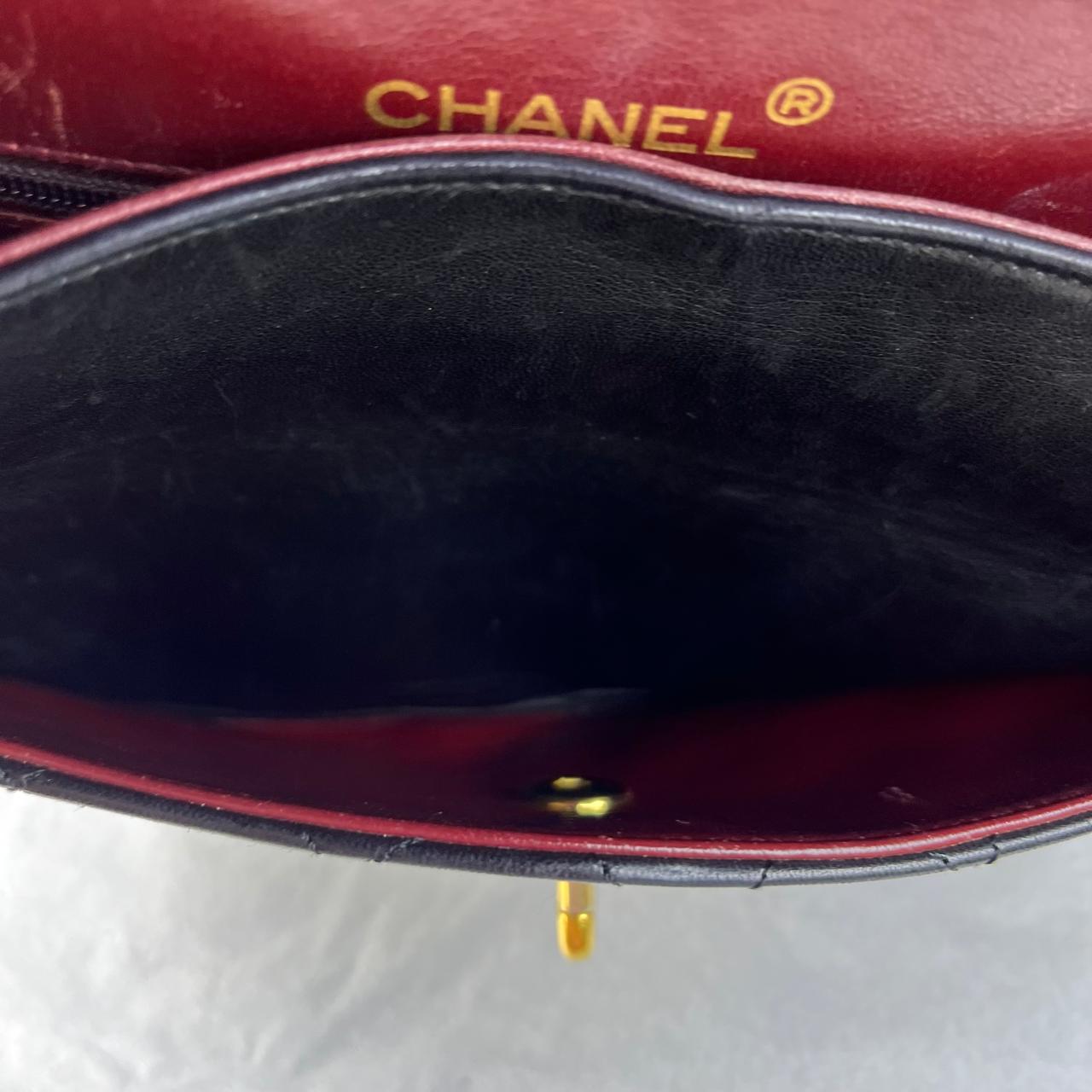 Chanel Flap Lambskin Black – 6"H x 10"L x 2.5"W