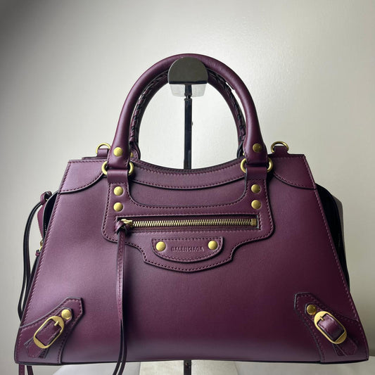 Balenciaga Neo Classic City Burgundy Handbag