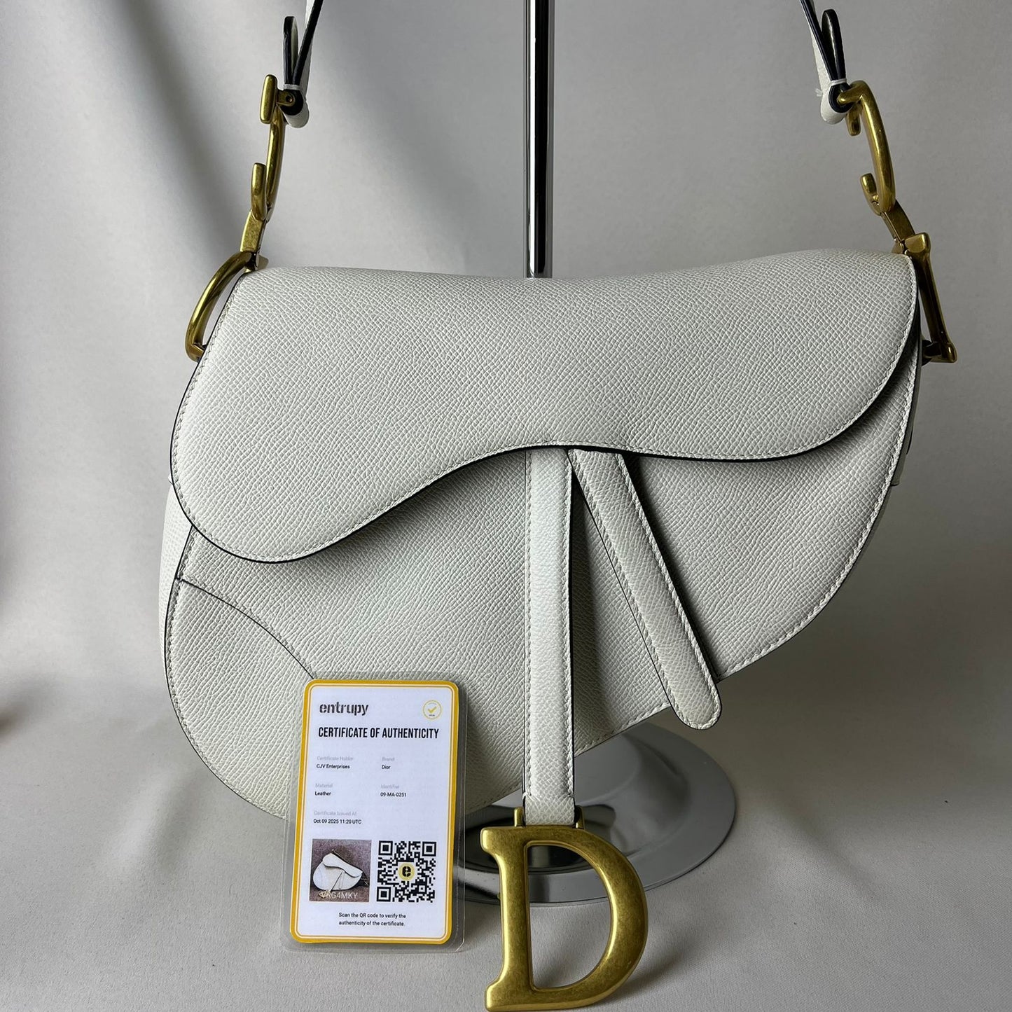 Dior	Saddle Medium White