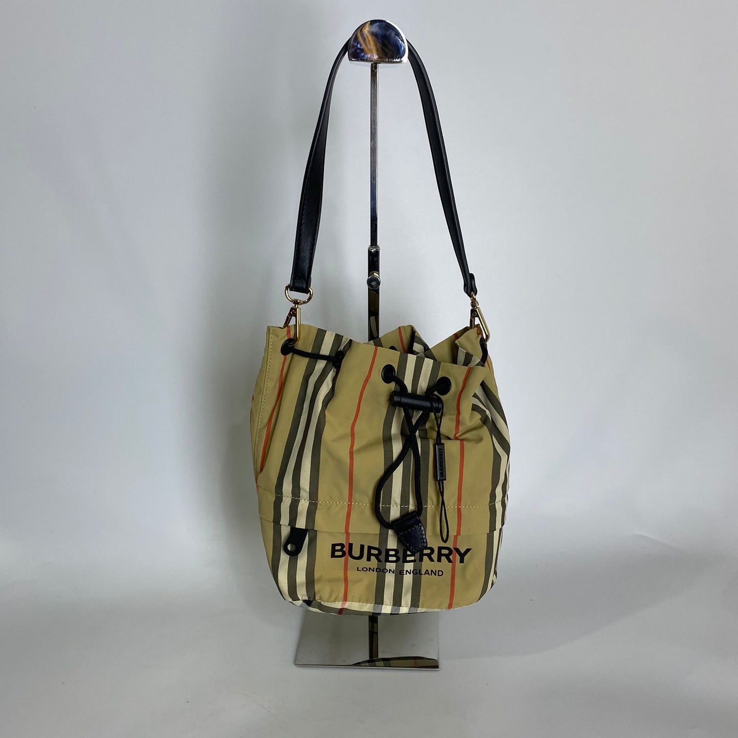Burberry Phoebe Drawstring Nylon Check
