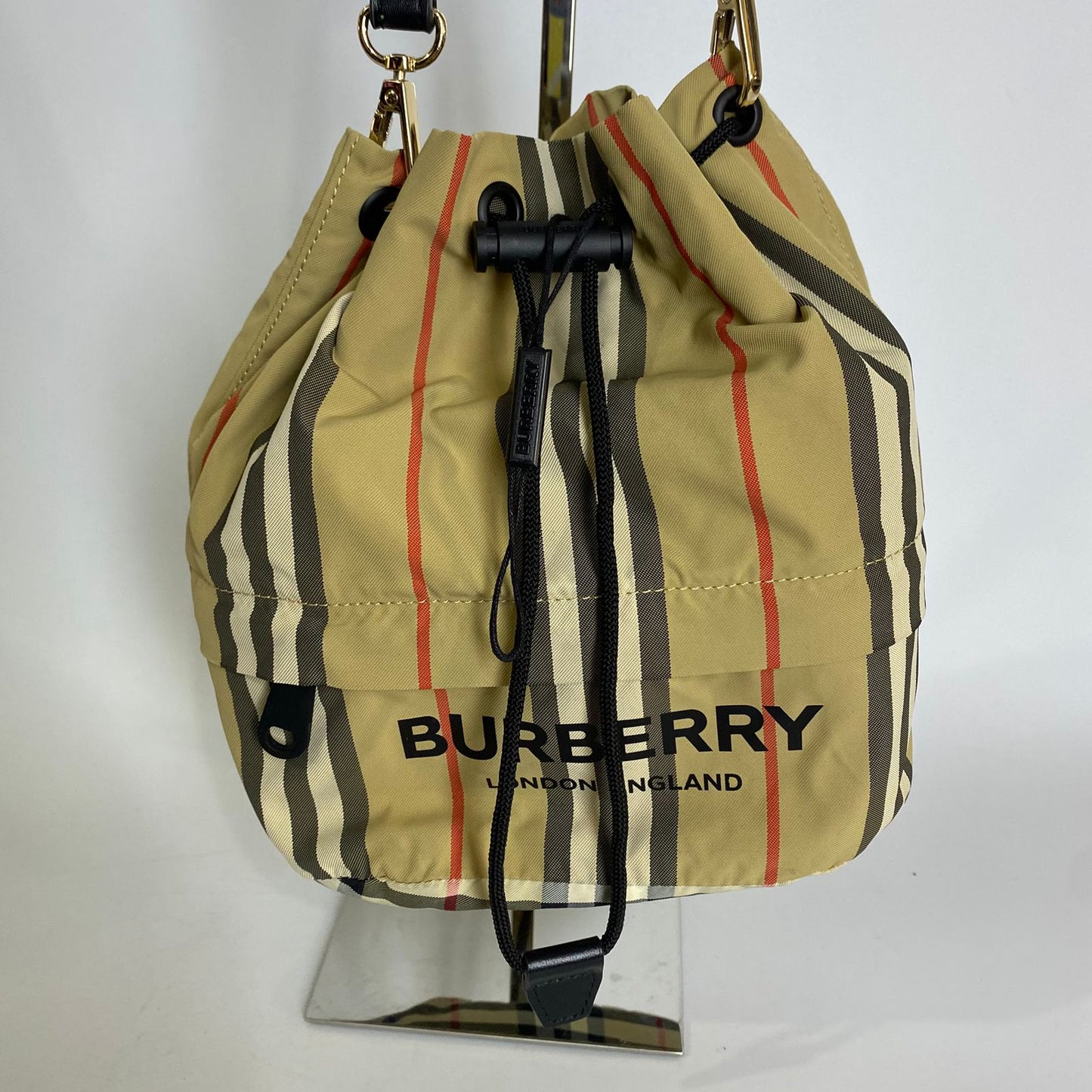 Burberry Phoebe Drawstring Nylon Check