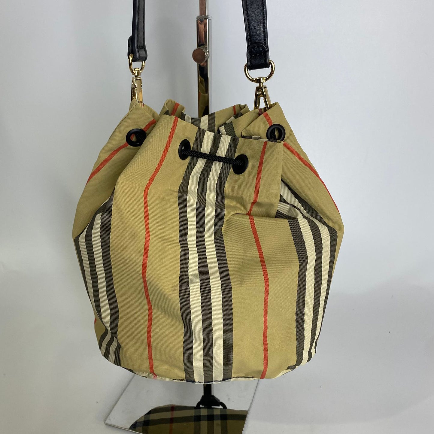 Burberry Phoebe Drawstring Nylon Check