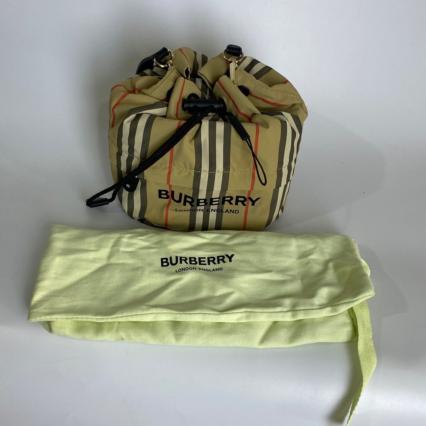Burberry Phoebe Drawstring Nylon Check