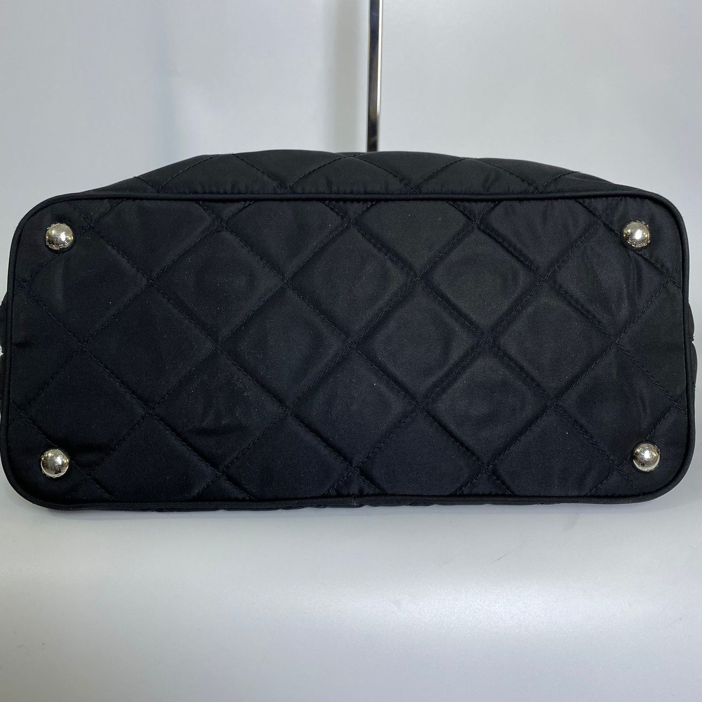 Prada Nylon Tote SIlver Hardware