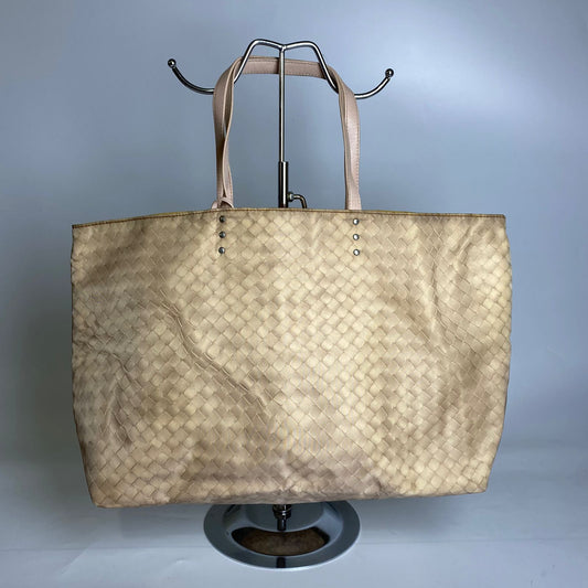 Bottega Nylon Tote Bag Pink Trims