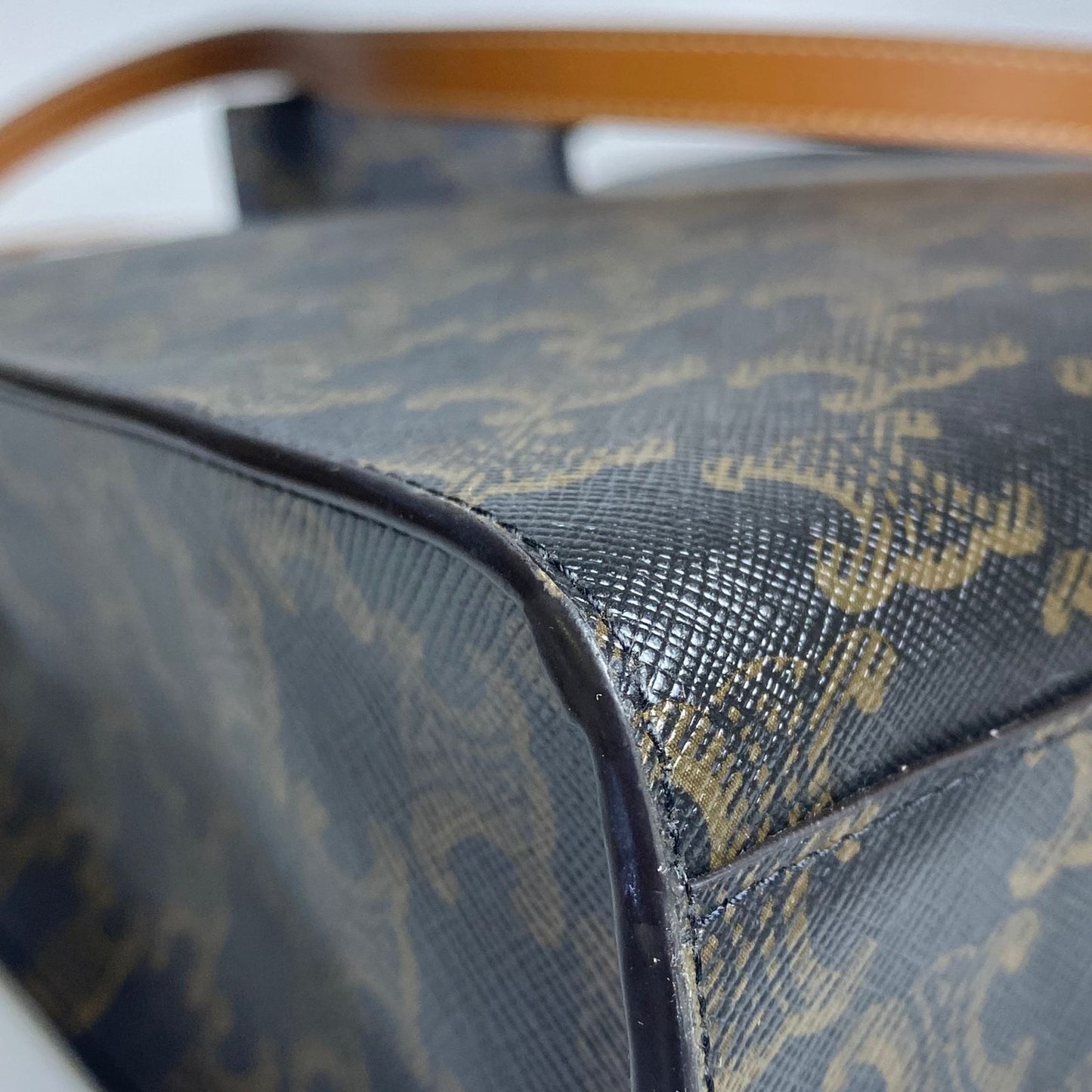 Celine Vertical Cabas Tote Brown Triomphe