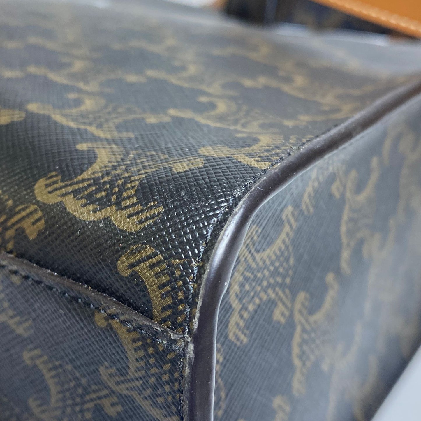 Celine Vertical Cabas Tote Brown Triomphe