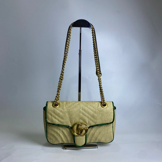 Gucci Raffia Wover Green