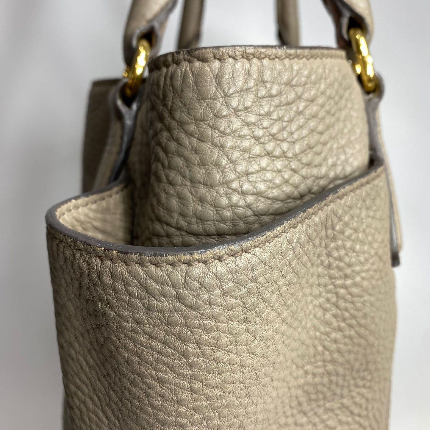 Prada Vitello Paino Taupe