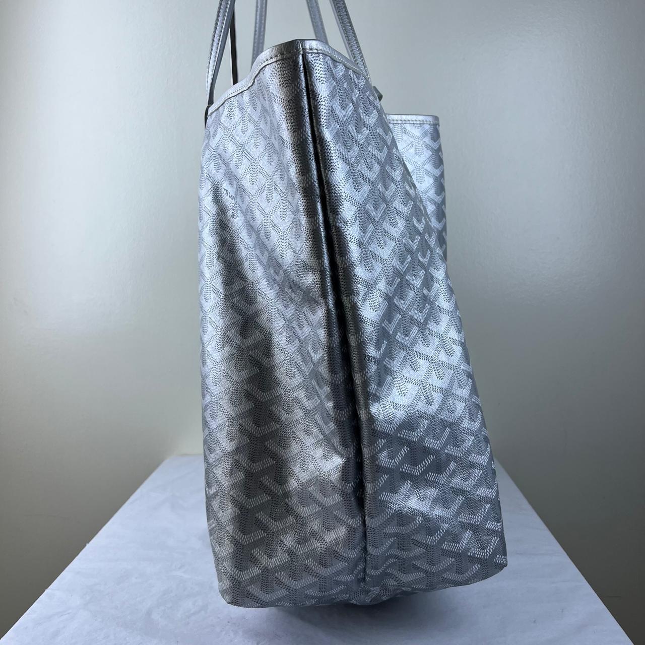 Goyard St. Louis GM Tote – Silver – 13"H x 23"L x 7"W