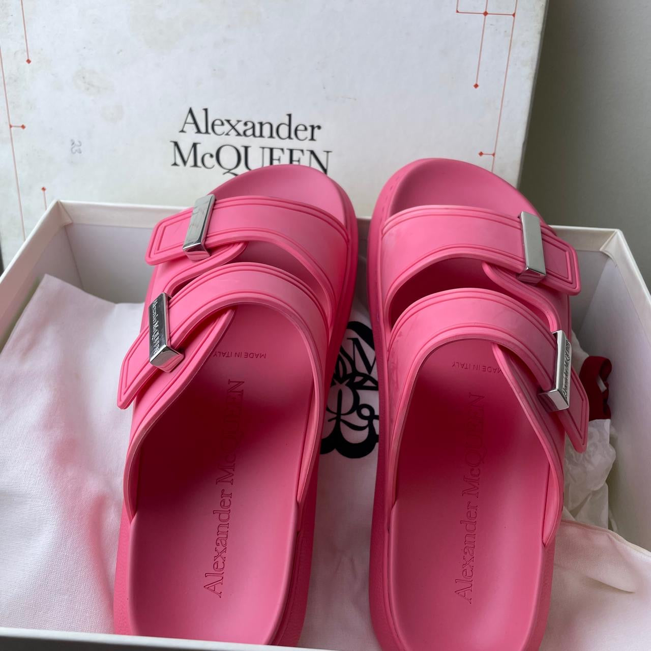 Alexander Mcqueen I Pink Slides Size 38.5