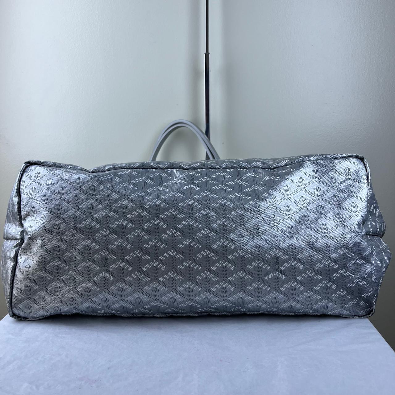Goyard St. Louis GM Tote – Silver – 13"H x 23"L x 7"W