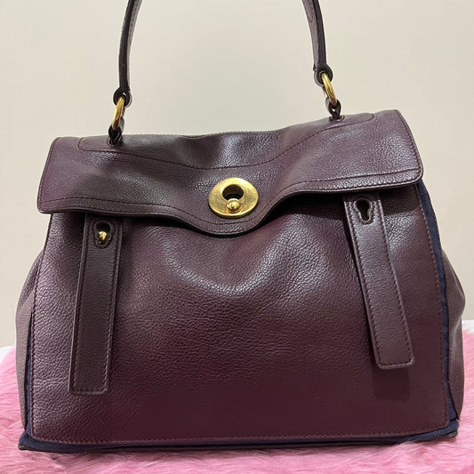 YSL Muse 2 Maroon – 9"H x 13"L x 6"W