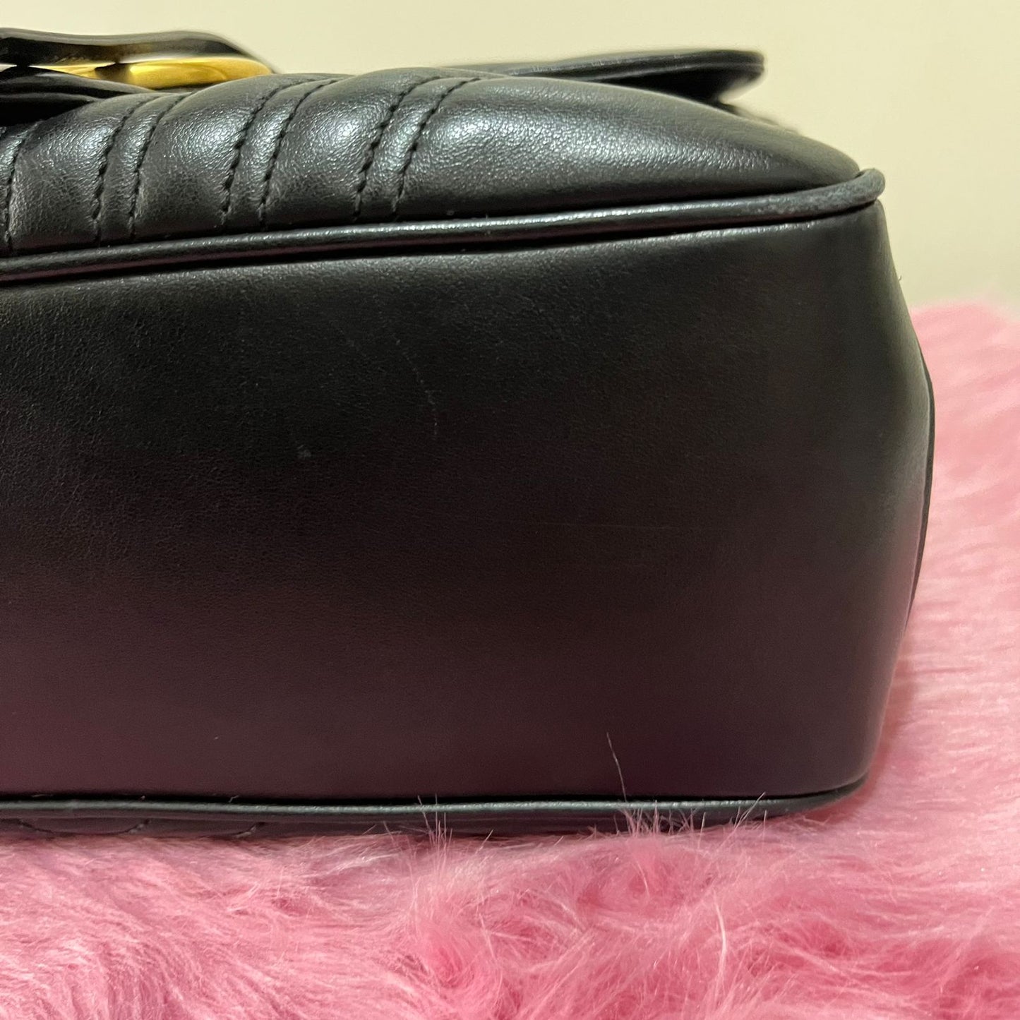 Gucci Marmont Large Black – 7"H x 12"L x 4"W
