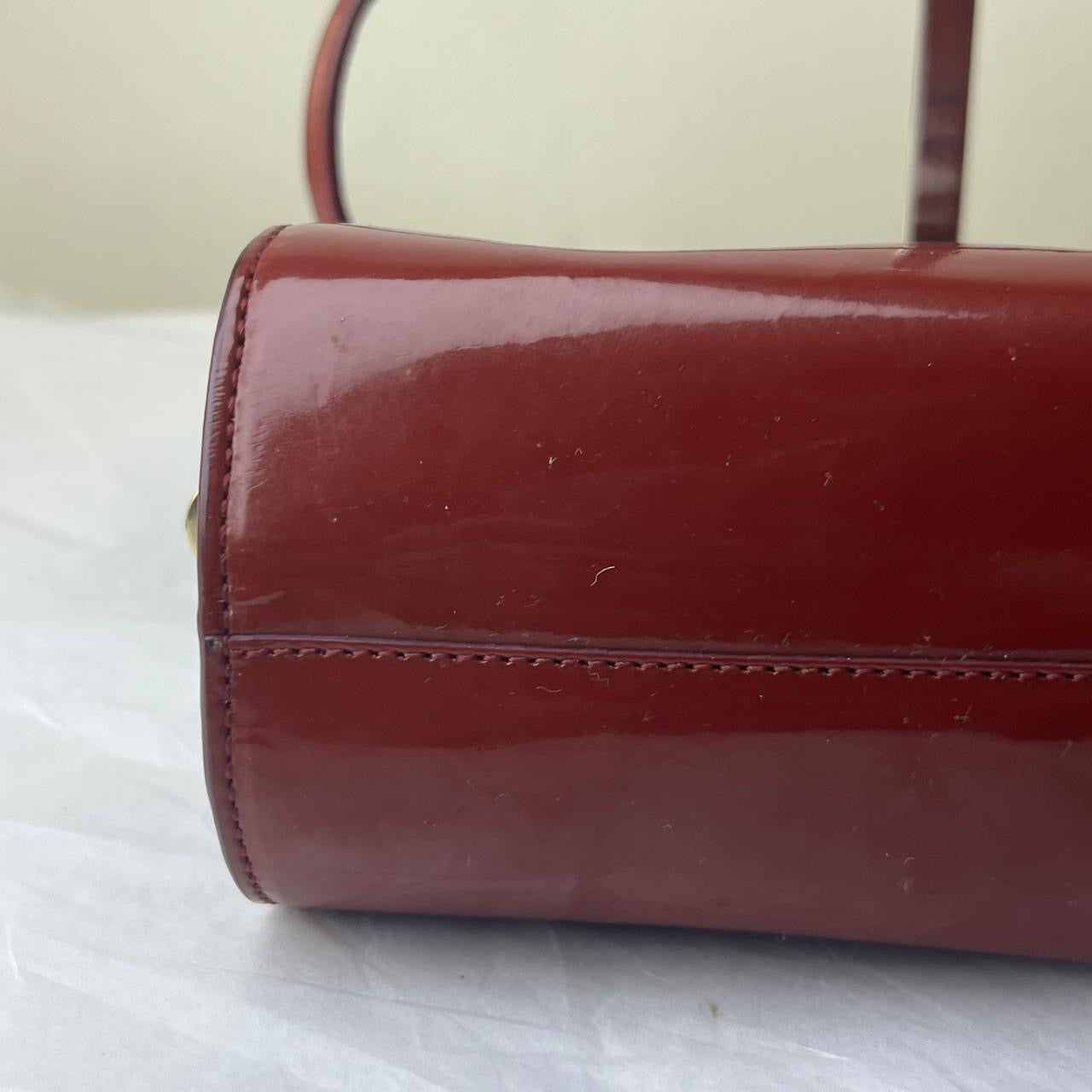 Roger Vivier I Red Patent Hand Bag