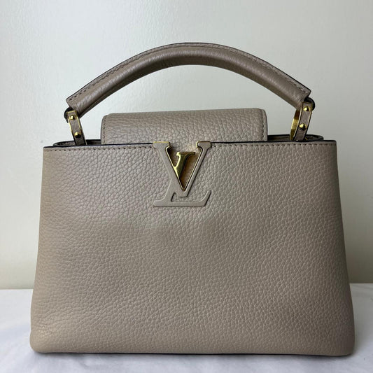 Louis Vuitton Capucine BB Galet – 5.5"H x 8.2"L x 2.8"W