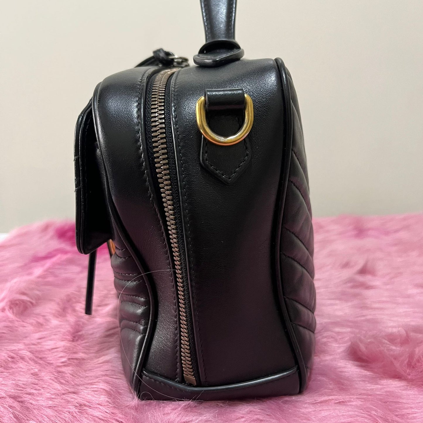 Gucci Marmont Large Black – 7"H x 12"L x 4"W