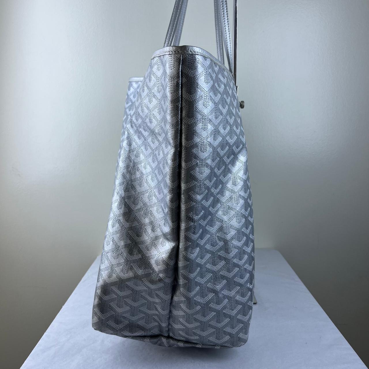 Goyard St. Louis GM Tote – Silver – 13"H x 23"L x 7"W