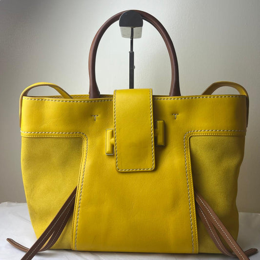 Tods Yellow Tote Bag
