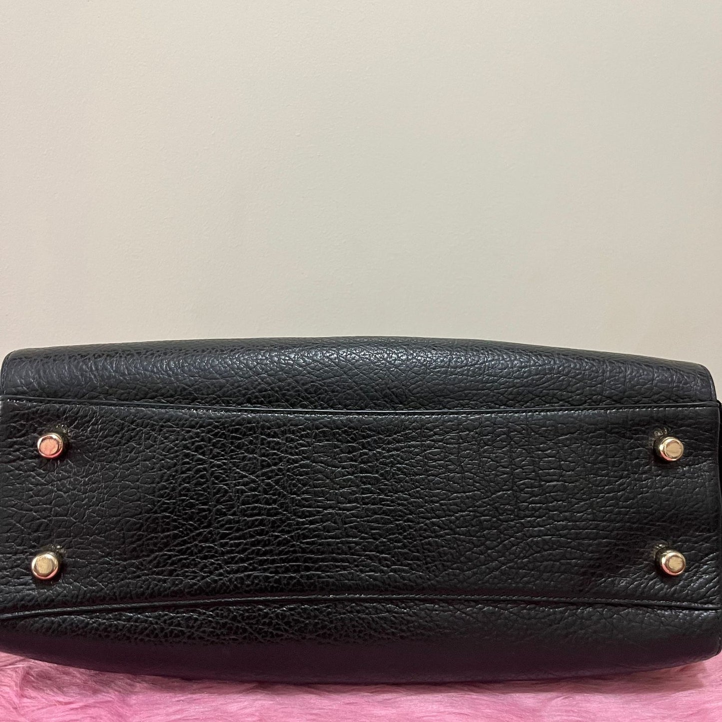 Coach Mia Satchel Black – 8"H x 11"L x 4.5"W