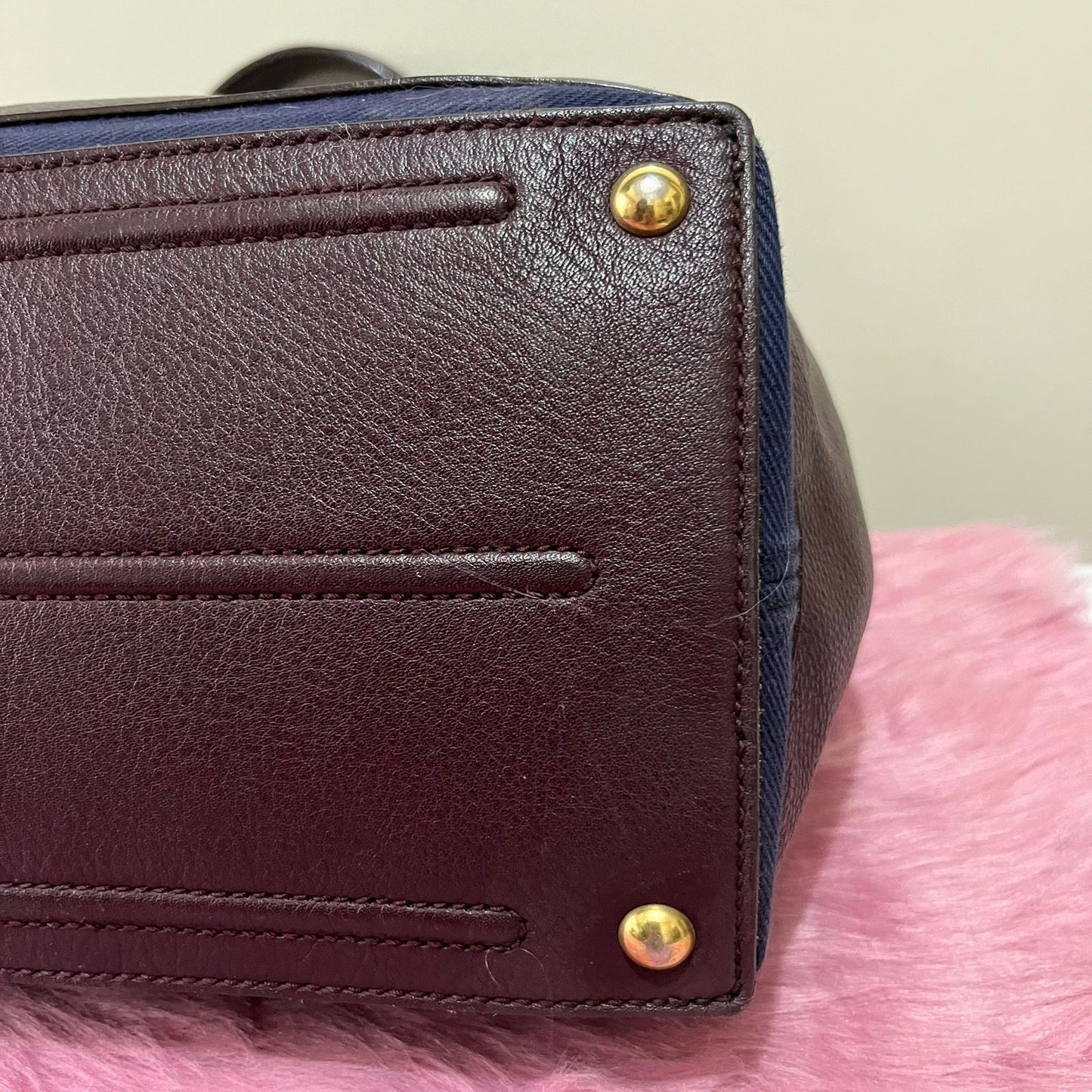 YSL Muse 2 Maroon – 9"H x 13"L x 6"W