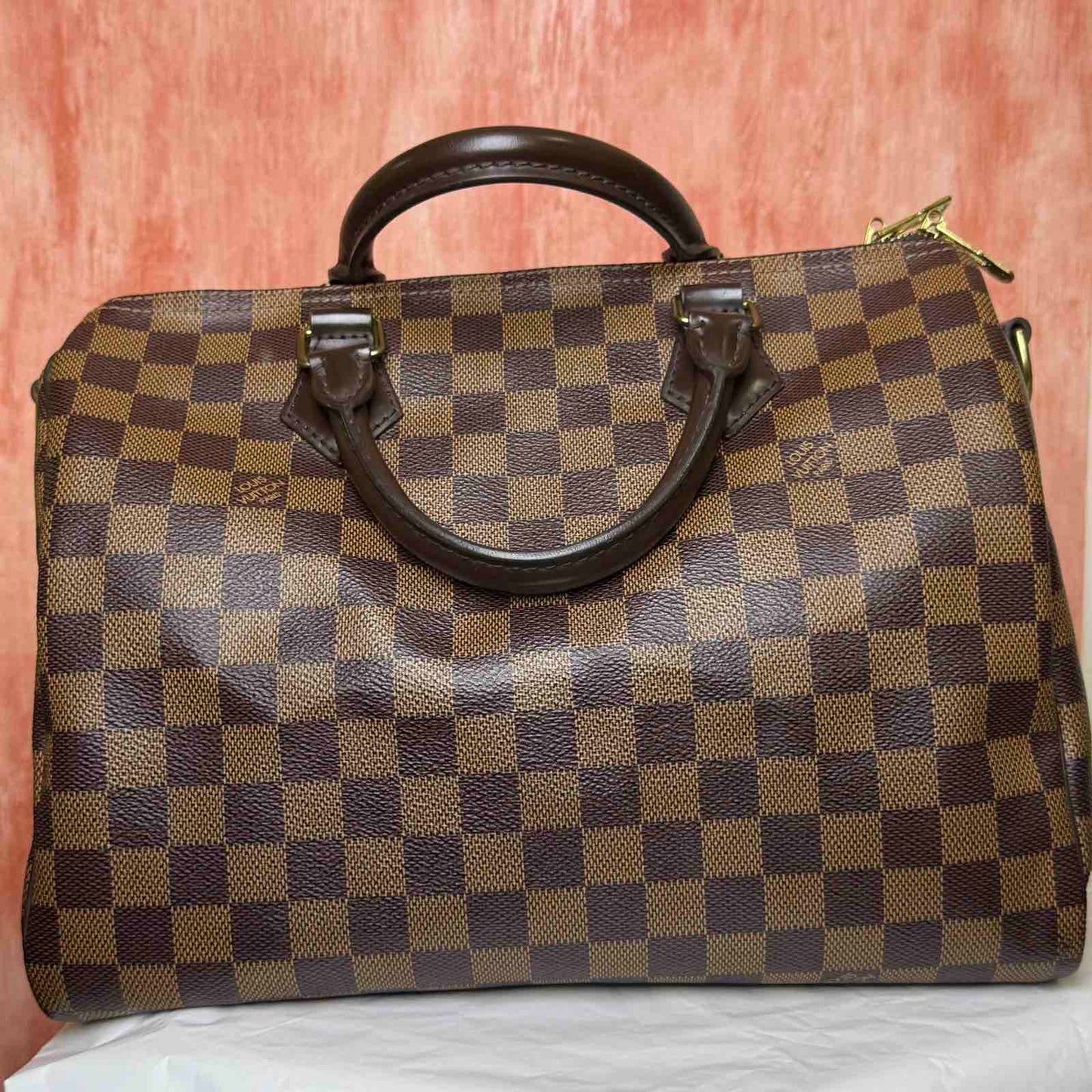 Louis Vuitton	Speedy Bandouliere 30 I Damier Ebene - 11.8"L x 8.3"H x 6.7"W