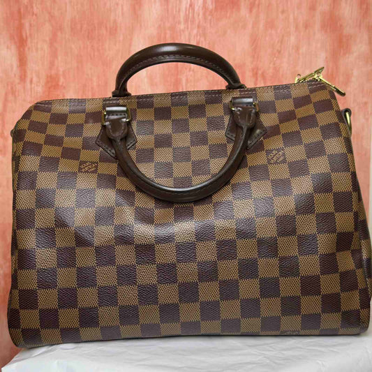 Louis Vuitton	Speedy Bandouliere 30 I Damier Ebene - 11.8"L x 8.3"H x 6.7"W