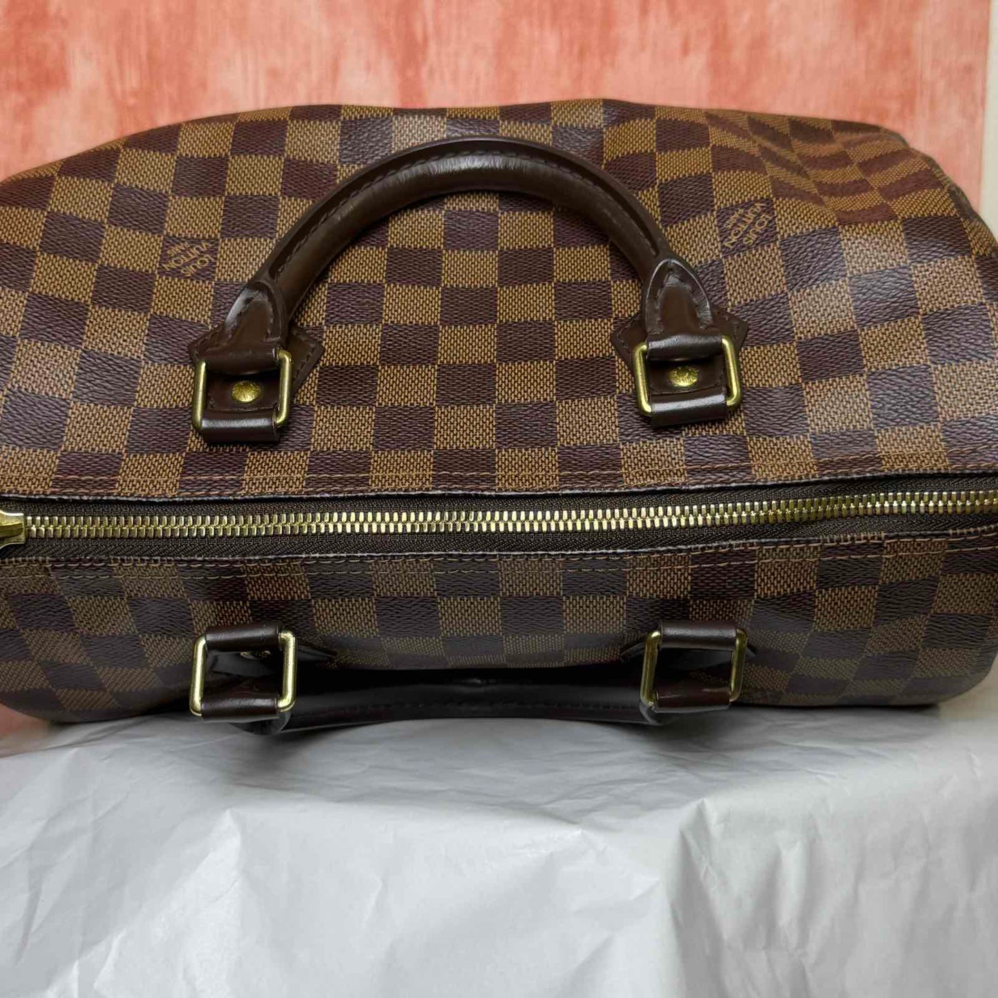 Louis Vuitton	Speedy Bandouliere 30 I Damier Ebene - 11.8"L x 8.3"H x 6.7"W