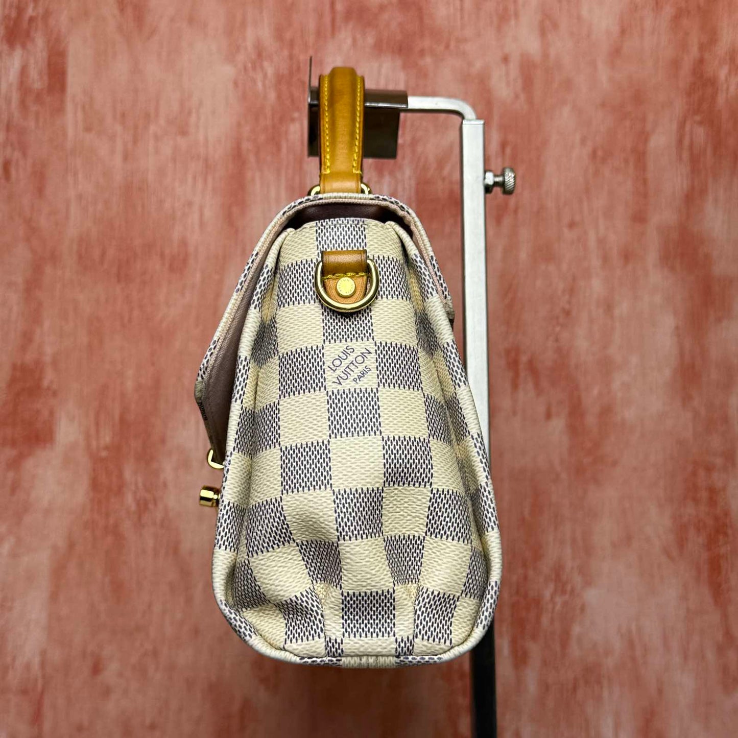 Louis Vuitton	Croisette Damier Azur - White and Blue 9.45"L x 6.69"H x 3.74"W