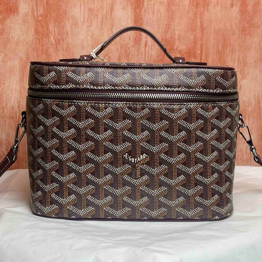 Goyard Muse Vanity Case - Maroon 8"L x 9"H x 5.5"W