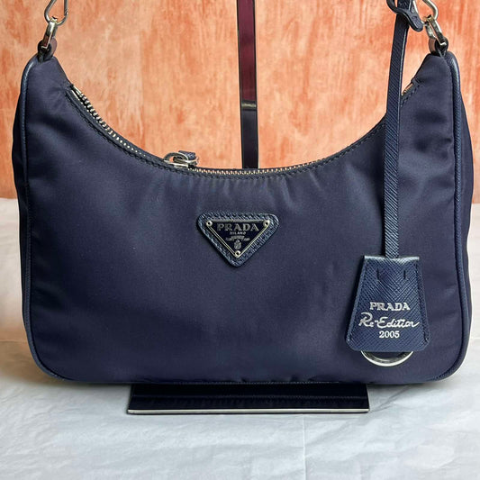 Prada Re-Edition 2005 Re-Nylon Bag 6"L x 7.09"H x 8.66"W
