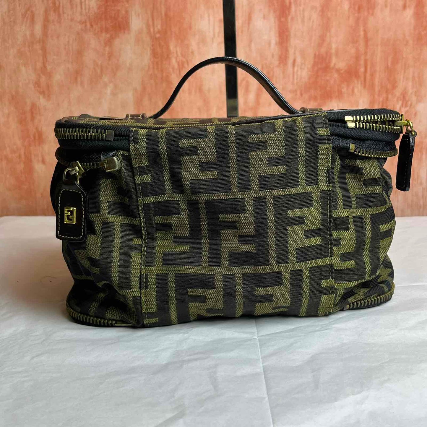 Fendi Zucca Canvas Vanity Pouch - 5.9"H x 8.3"W