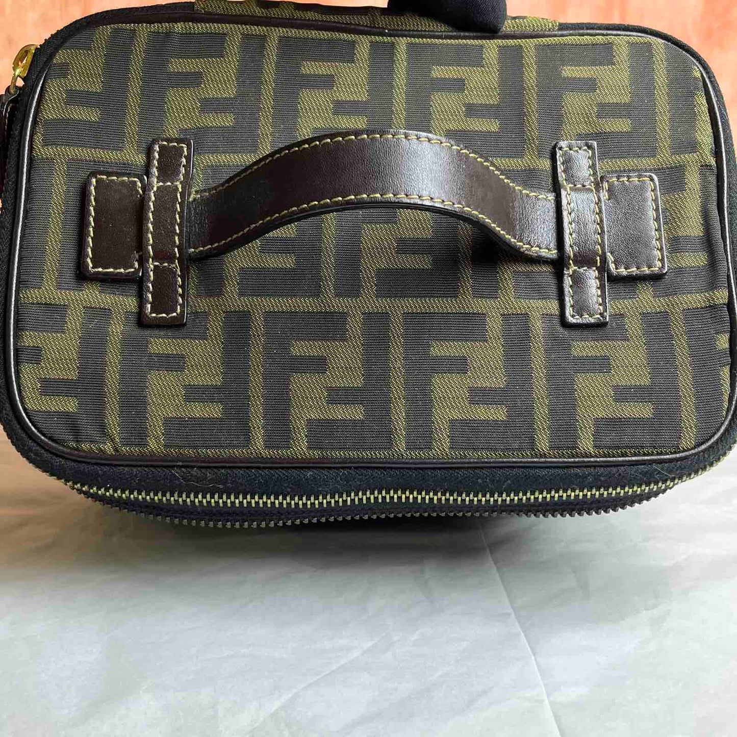 Fendi Zucca Canvas Vanity Pouch - 5.9"H x 8.3"W
