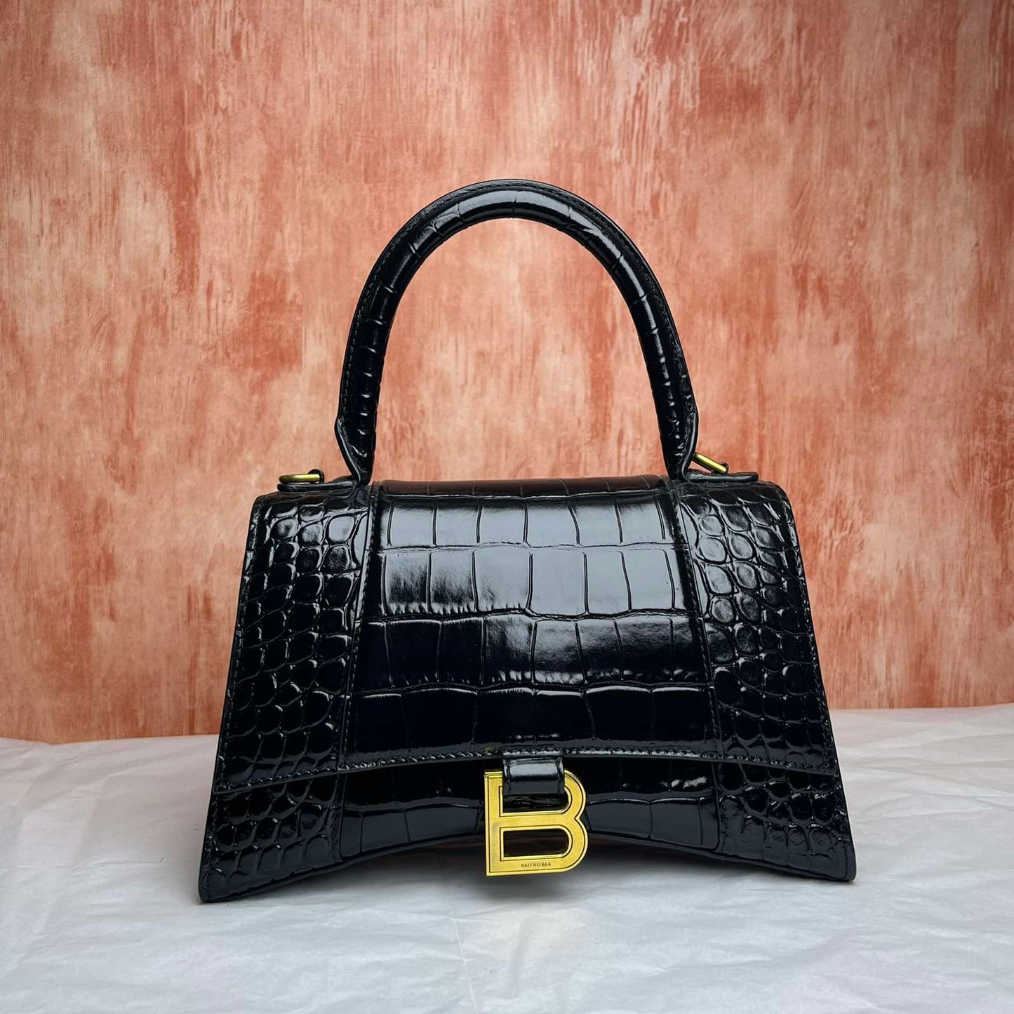 Balenciaga Hourglass - Black 5.5"H x 7.5"L x 3"W
