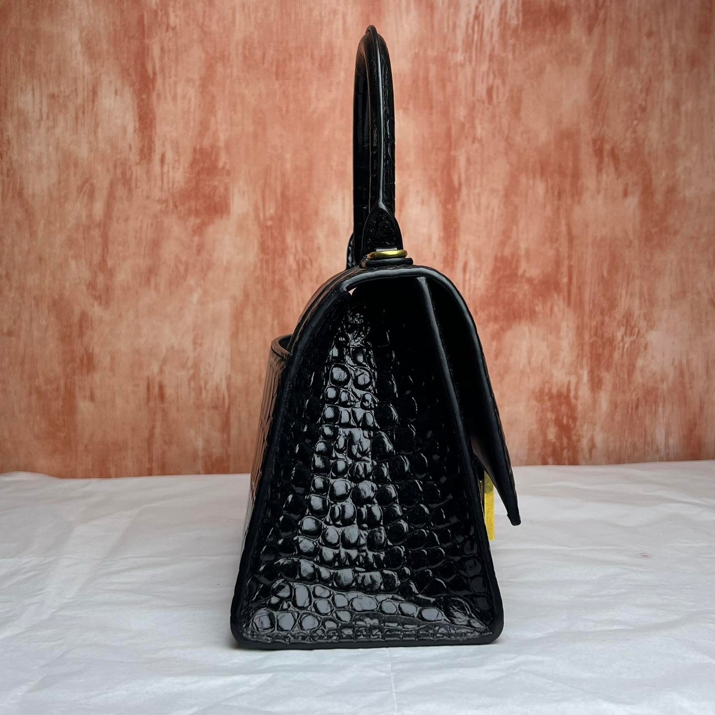 Balenciaga Hourglass - Black 5.5"H x 7.5"L x 3"W