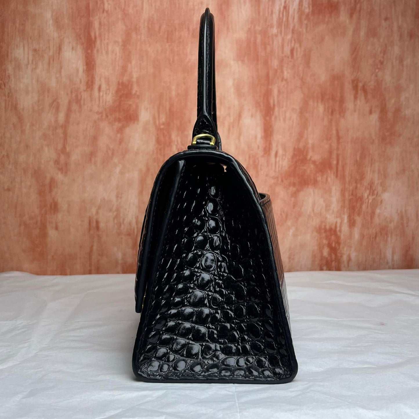 Balenciaga Hourglass - Black 5.5"H x 7.5"L x 3"W