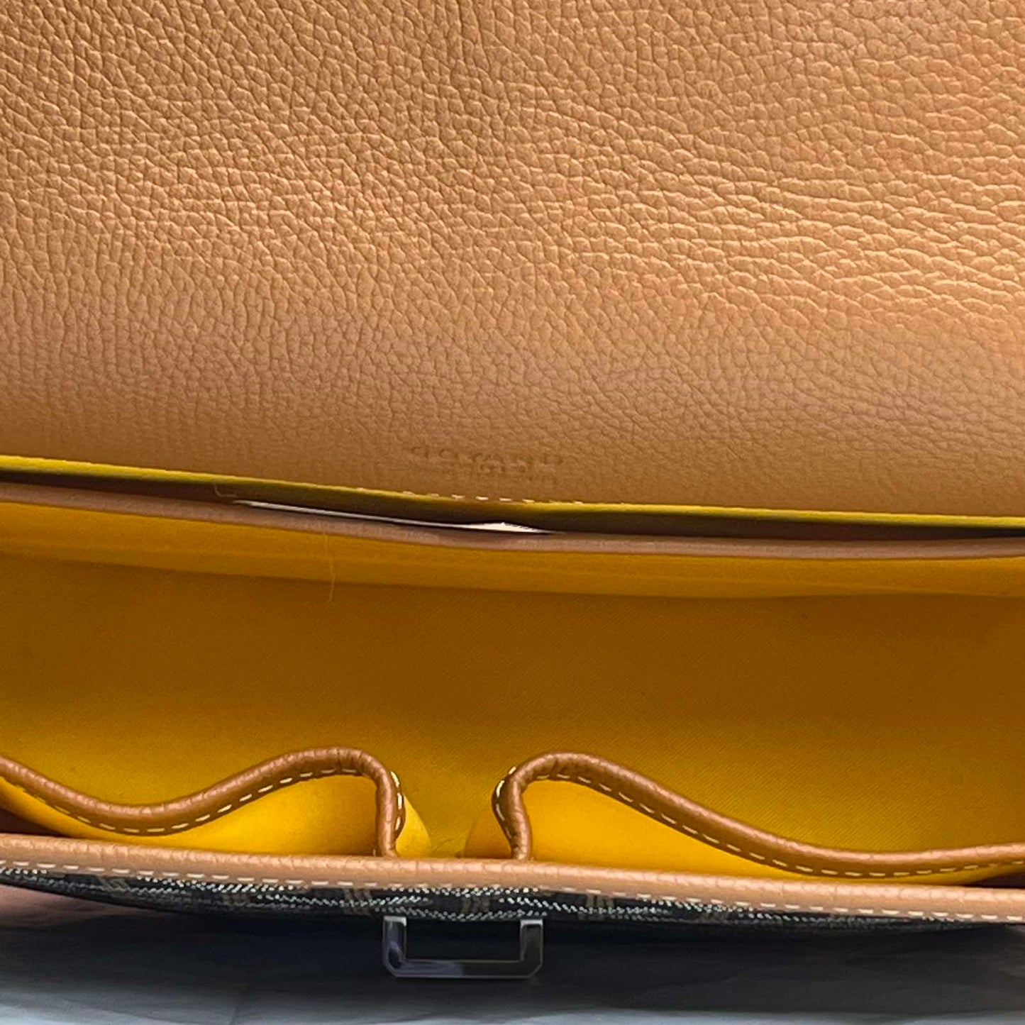 Goyard Belvedere PM Bag - Black & Tan 7"H x 9"L x 2.5"W