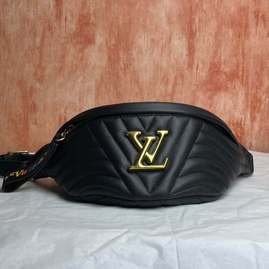 Louis Vuitton New Wave Bumbag Black – 5.1"H x 7.9"L x 1.6"W