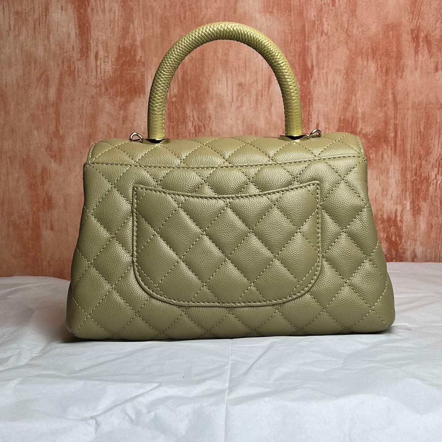 Chanel Coco Chanel Beige – 6.3"H x 9.8"L x 3.9"W